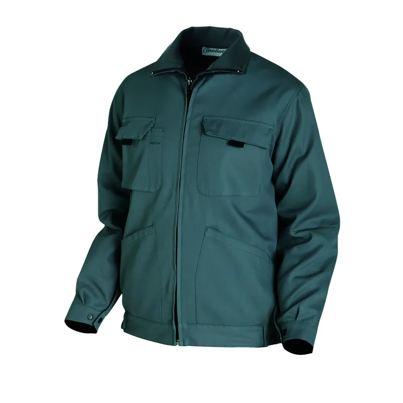 Blouson de Travail Vert Optimax CP - Polyvalent et Fonctionnel