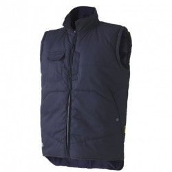 Navy vest body-warmer