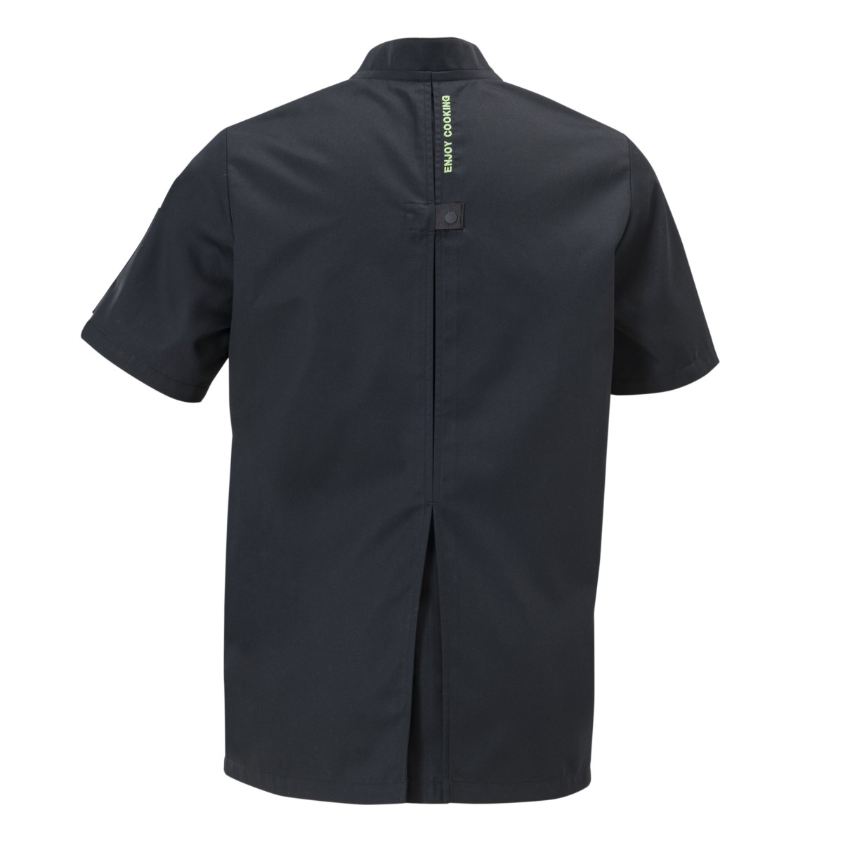 Enjoy Men’s Short-Sleeved Black Chef’s Jacket – Gusset | Molinel