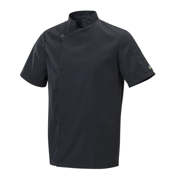 Veste de Cuisine Homme Enjoy Manches Courtes Noir