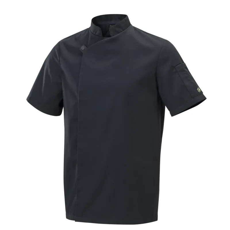 Enjoy Men’s Short-Sleeved Black Chef’s Jacket – Gusset | Molinel