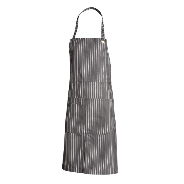 Tablier de Service Dan Rayé Noir/Blanc