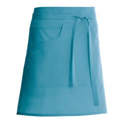 Tablier de Service court NELL 45 Bleu Aqua