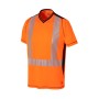 Luklight HV Mesh Neon Orange/Navy Short-Sleeved T-Shirt