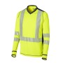 Luklight HV Mesh Neon Yellow/Navy Long-Sleeved T-Shirt