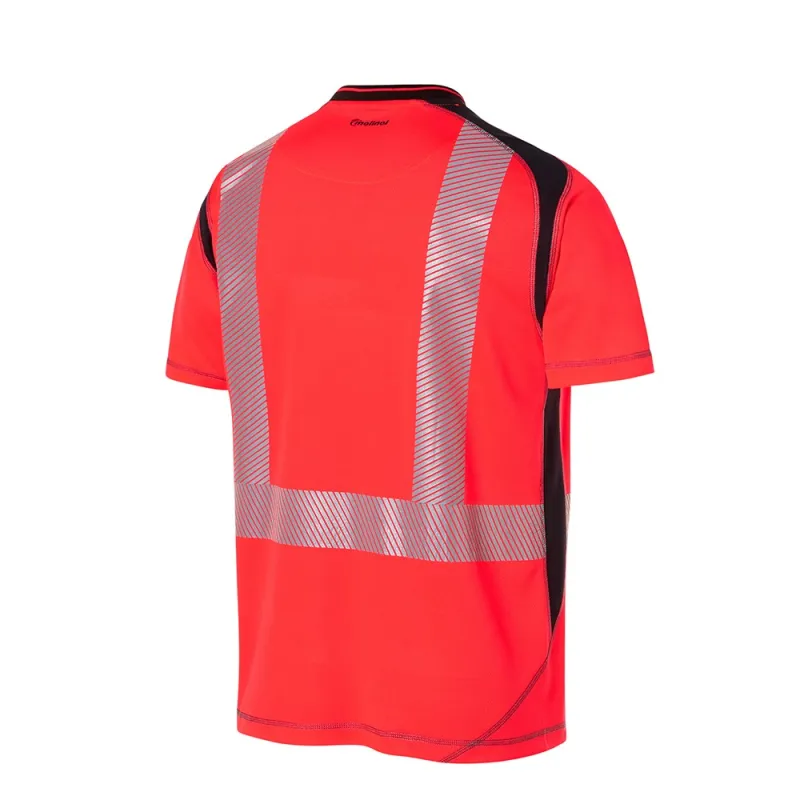 T-shirt Luklight Maille HV Rouge fluo