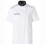 Veste de Cuisine Femme Néospirit Manches Courtes Blanc/Noir