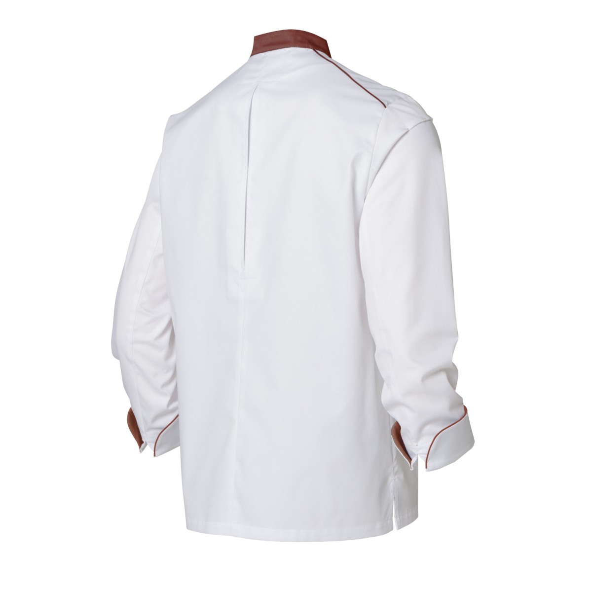Veste de Cuisine Néospirit Homme ML Blanc & Terracota
