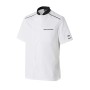 Veste de Cuisine Homme Néospirit Manches Courtes Blanc/Noir