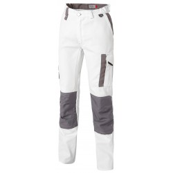 White & Pro trousers with kneepads 