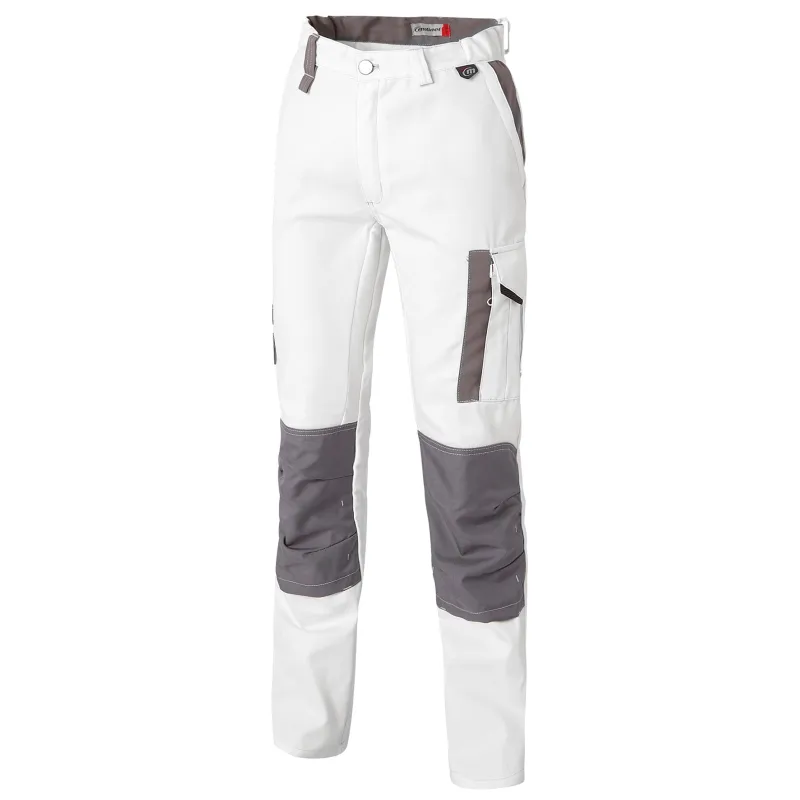 White & pro trousers with kneepads  - Molinel