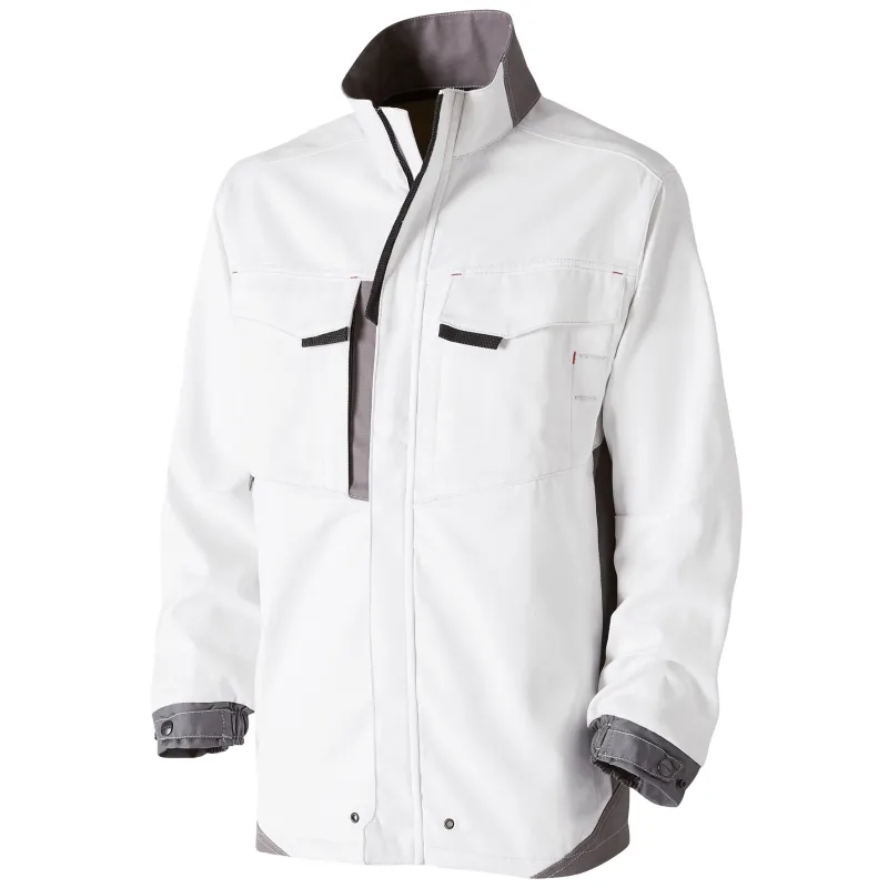 White & Pro Work Jacket White/Grey