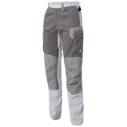 Pantalon genouillères Blanc Decotec 2R Peintre/Plaquiste