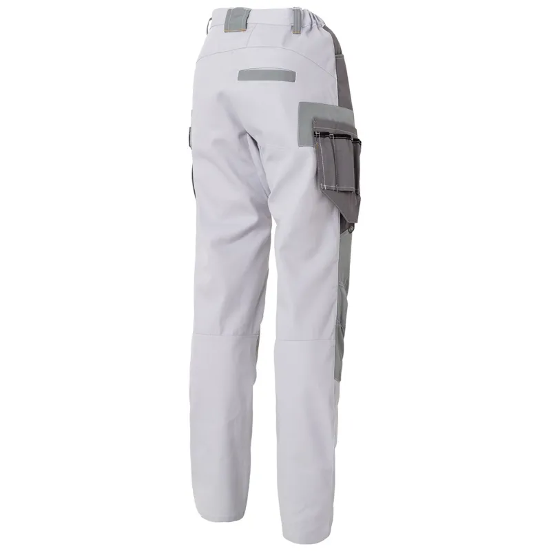 Pantalon genouillères Blanc Decotec 2R Peintre/Plaquiste