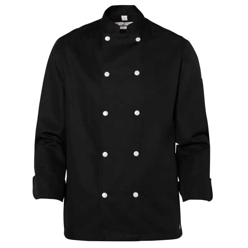 Veste de Cuisine Mixte Blake Manches Longues Noir