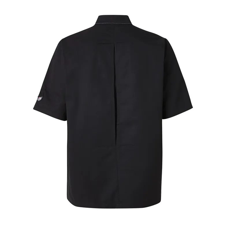 Veste de Cuisine Anaba Noire Manches Courtes
