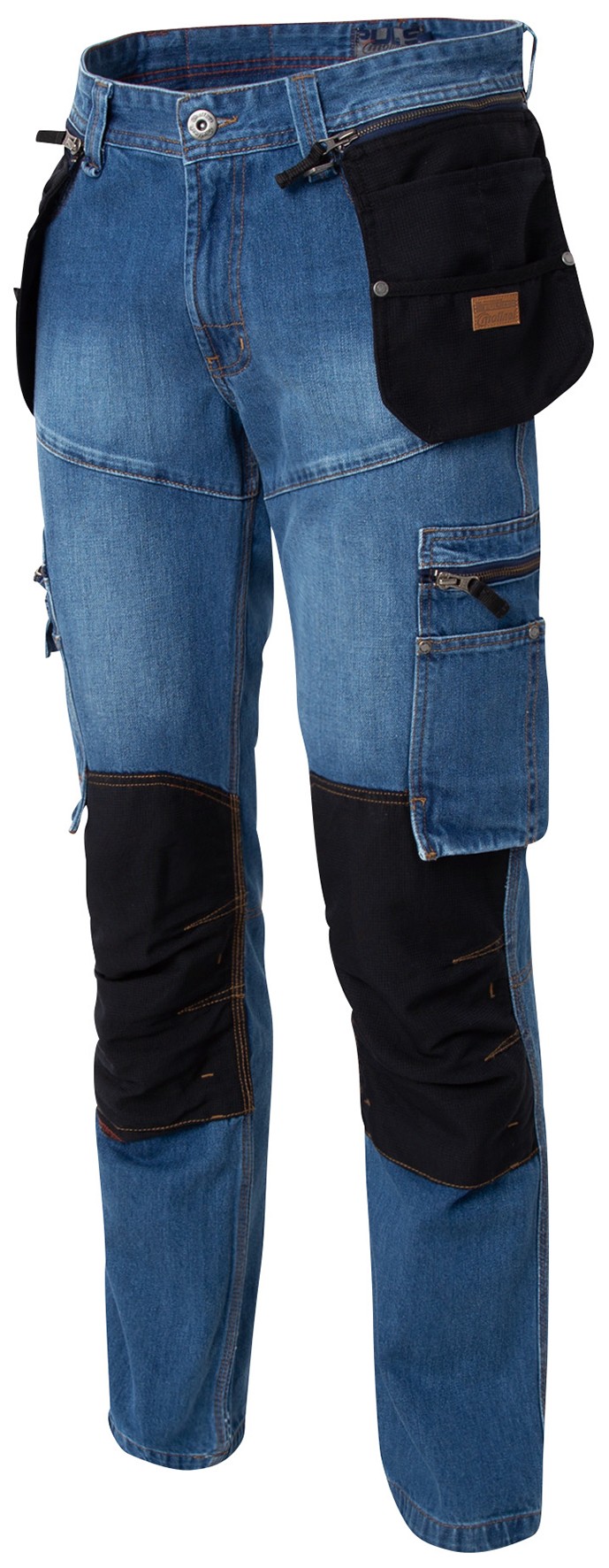 Vaqueros rodilleras bolsillos denim - Molinel