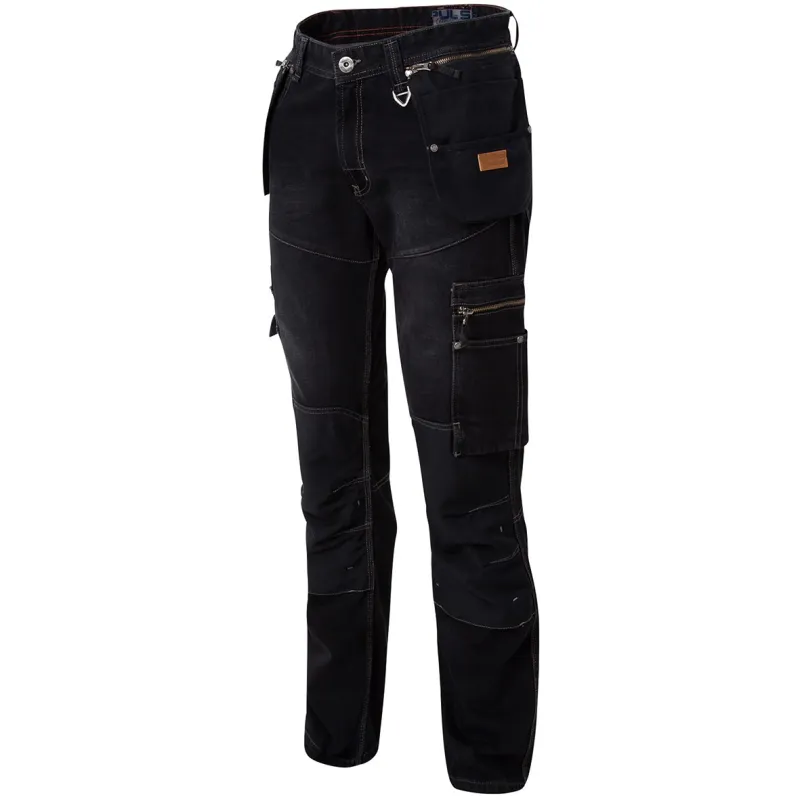 Denim kneepad jeans with holster pockets - Molinel