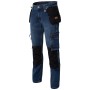 Jean Genouillères Poches Holster Denim Blue Black