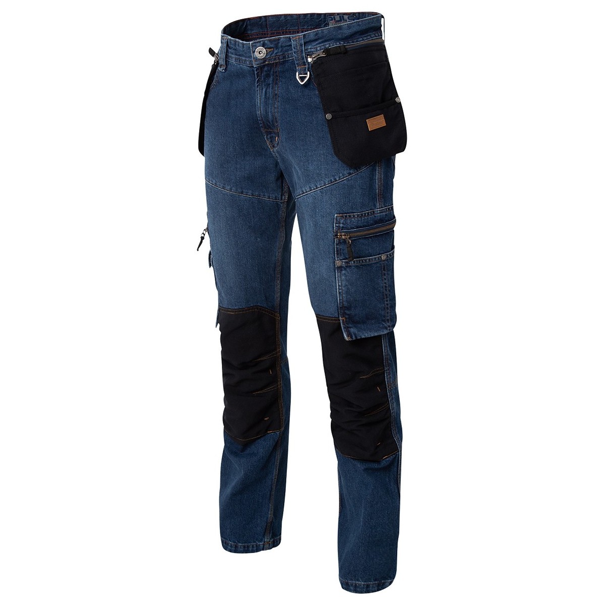 Denim kneepad jeans with holster pockets - Molinel