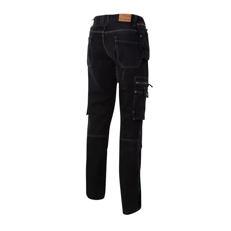 Denim kneepad jeans with holster pockets - Molinel