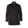 Veste de Cuisine Femme Bama Manches Longues Noir