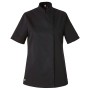 Veste de Cuisine Femme Bama Manches Courtes Noir