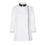 Veste de Cuisine Femme Ajik Manches Longues Blanc/Noir