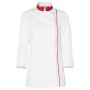 Ajik White/Polka Dots Women’s Long-Sleeved Chef’s Jacket