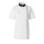 Ajik White/Black Women’s Short-Sleeved Chef’s Jacket