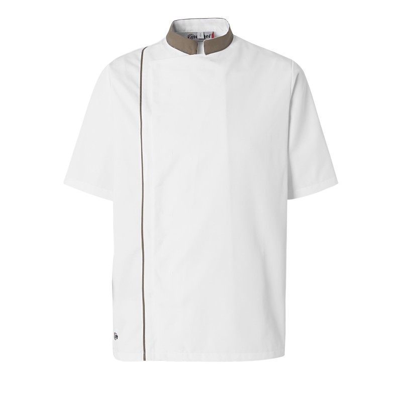 Veste Homme Rawlings Virginia Cavaliers – Blanche, Manches Courtes, 1/4 Zip – Taille M