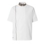 Ajik White/Guess Brown Men’s Short-Sleeved Chef’s Jacket