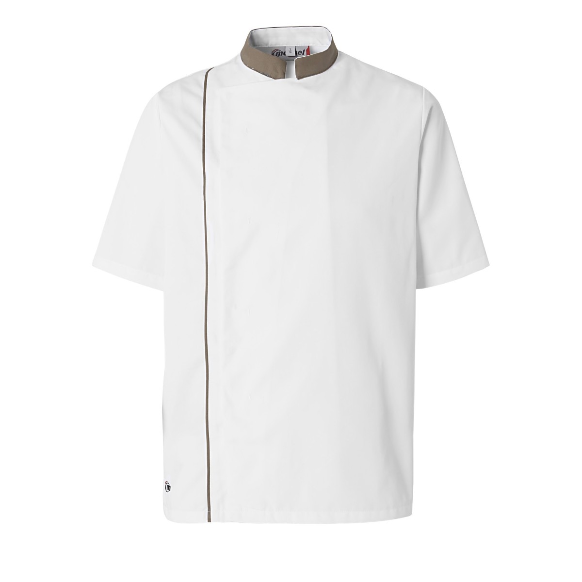 Veste de Cuisine Homme Ajik Manches Courtes Blanc/Guess Brown