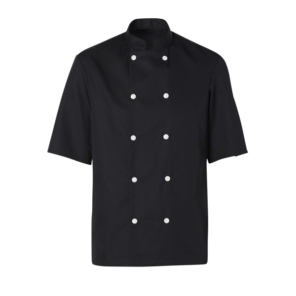 Blake Short-Sleeved Chef’s Jacket – Black – Unisex | Molinel
