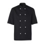 Veste de Cuisine Mixte Blake Manches Courtes Noir