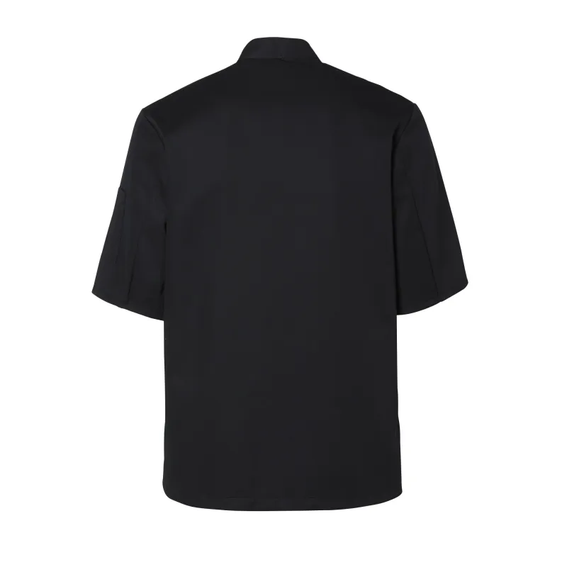 Veste de Cuisine Mixte Blake Manches Courtes Noir