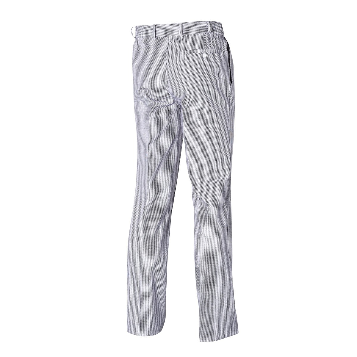 Pio Men’s White/Blue Chef’s Trousers – Comfortable | Molinel