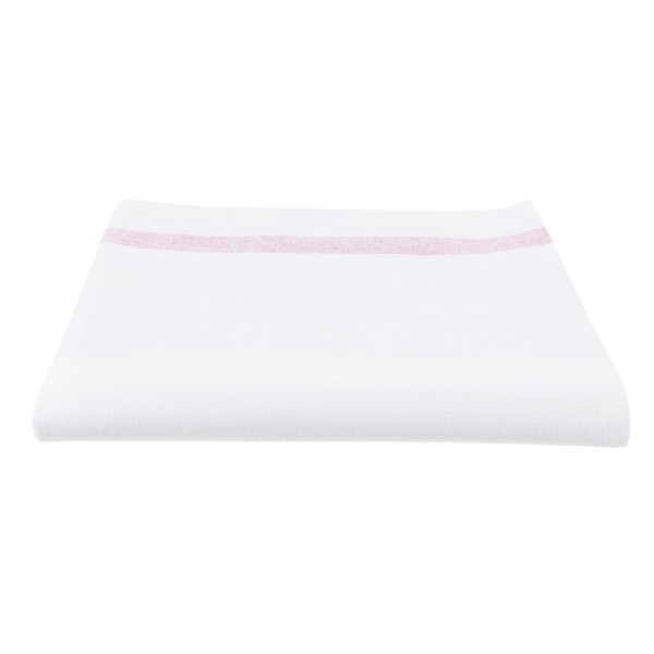 White Tea Towel/Pink Towel | Molinel