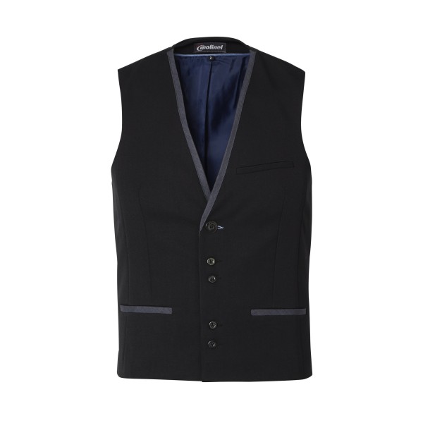 Fit'n Blue Men’s Black Service Waistcoat – For service professionals | Molinel