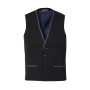 Fit'n Blue Men’s Black Service Waistcoat