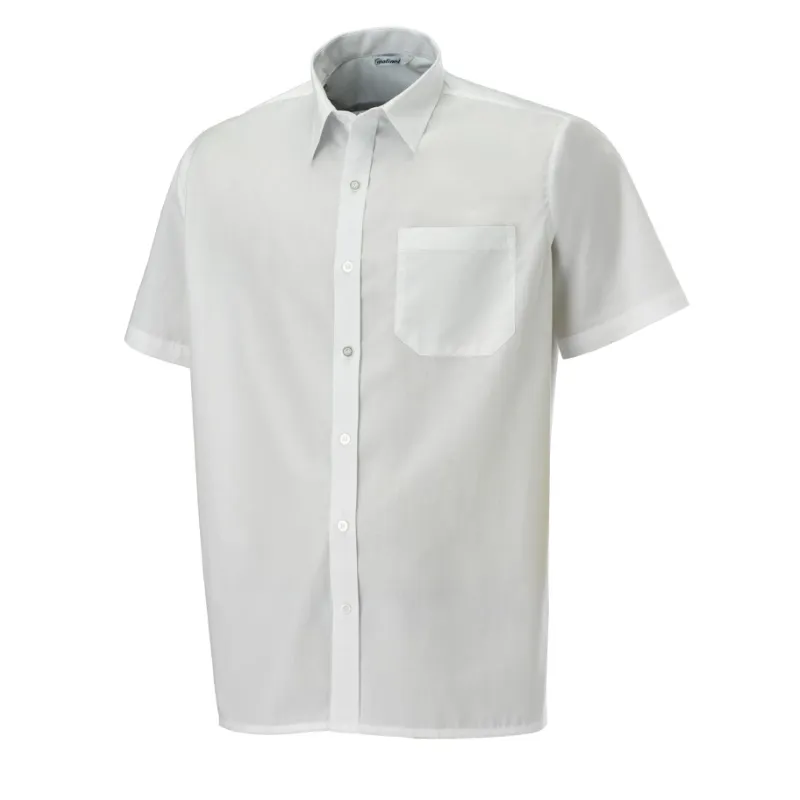 Chemise de Travail Homme Manches Courtes Blanc