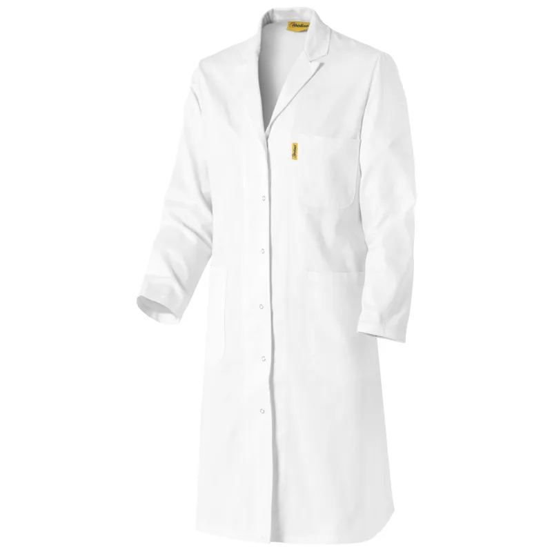 Blouse Blanche à Pressions Femme - Longueur 105cm - Fin de Série