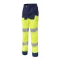 Pantalon Genouillères Luklight Entretien Industriel Jaune/Marine