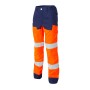 Pantalon Genouillères Luklight Entretien Industriel Orange Fluo/Marine