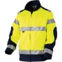 High Visibility Luklight Jacket Industrial Washing Yellow/Navy