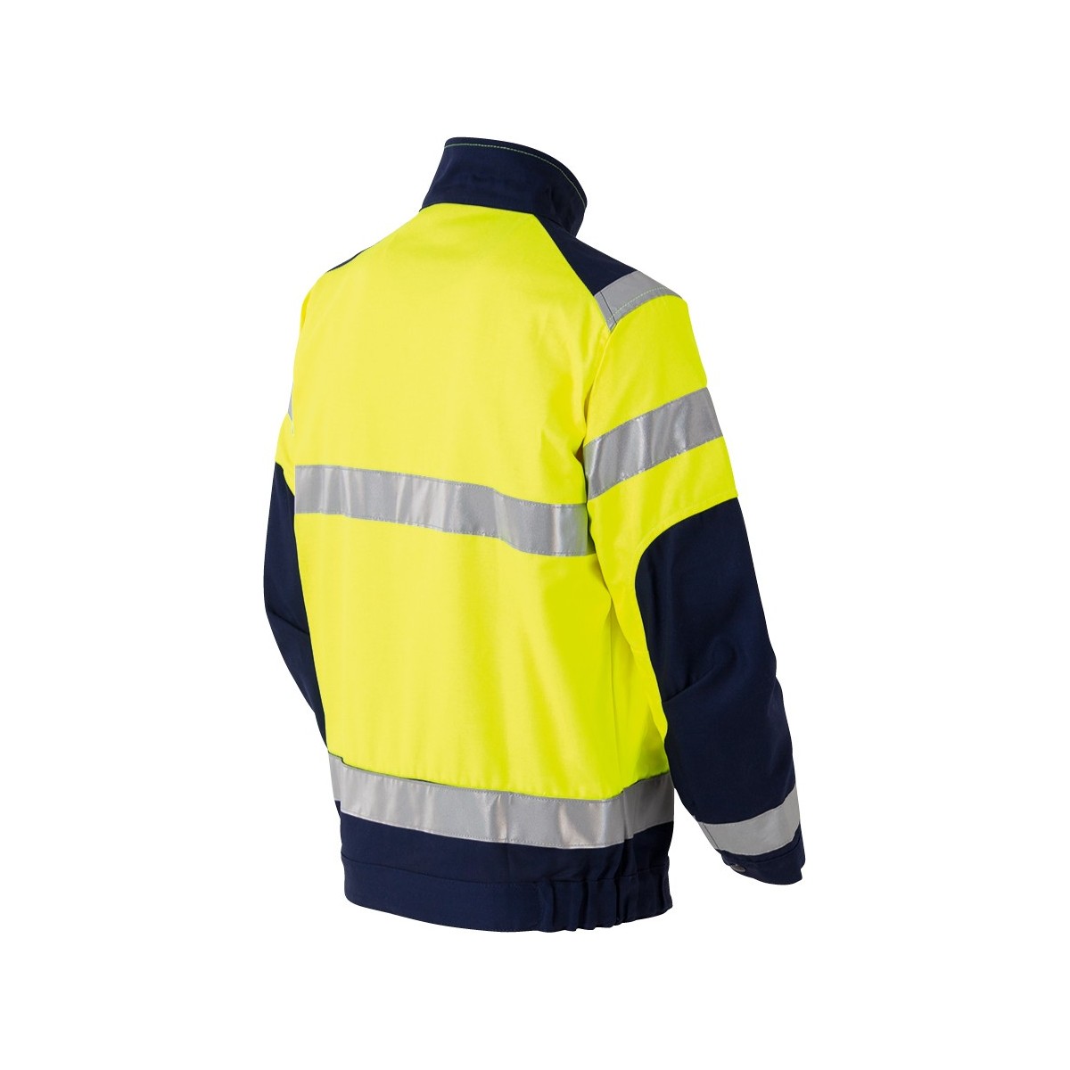High Visibility Luklight Jacket Industrial Washing Yellow/Navy