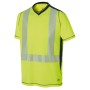 T-Shirt Manches Courtes Luklight Maille HV Jaune Fluo/Marine