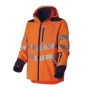 Luklight Orange/Navy High Visibility Weatherproof Softshell