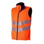 Luklight Neon Orange/Navy High Visibility Bodywarmer
