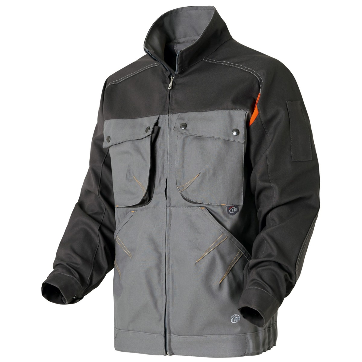 Veste De Travail Pionier Concept – Gris/noir, Taille L, En Coton/polyester Résistant